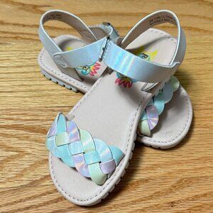 Adorable Toddler Sandals – Pastel Braid Design - Toddler Size 8
